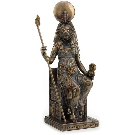 Signes Grimalt Figure di figura in bronzo  Sekhmet Gold Bronze 7x8x20cm 15245