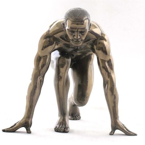 Signes Grimalt Figure di figura in bronzo  Uomo in grado di eseguire il bronzo oro 13x17x14cm 19986
