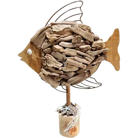 Signes Grimalt Figure di figura marine  Figura marina marrone pesce 4x38x53cm 30226