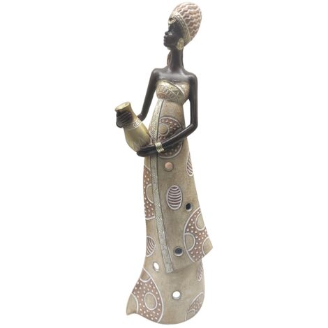Signes Grimalt Figure di figure africane  Figura africana Elefanti africani e marroni 7x10x32cm 29598