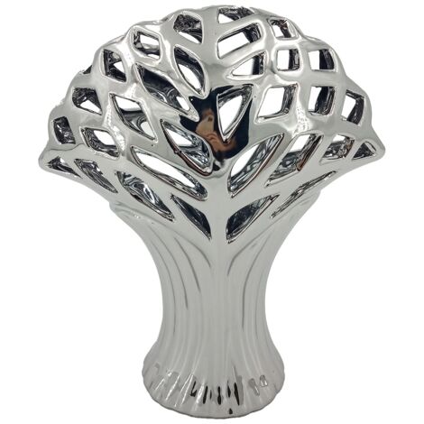 Signes Grimalt Figure Tree Vasen und Halter  Silber Dumess Abbildung - 30x25x12cm