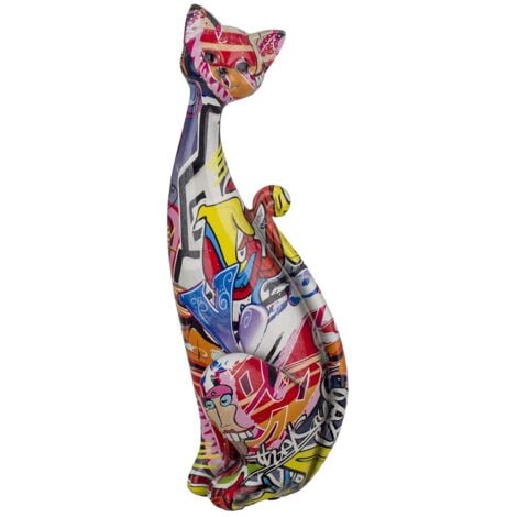 ALTRI Figure Cat Graffiti Animaux multicolorés 30x10x10cm 27465