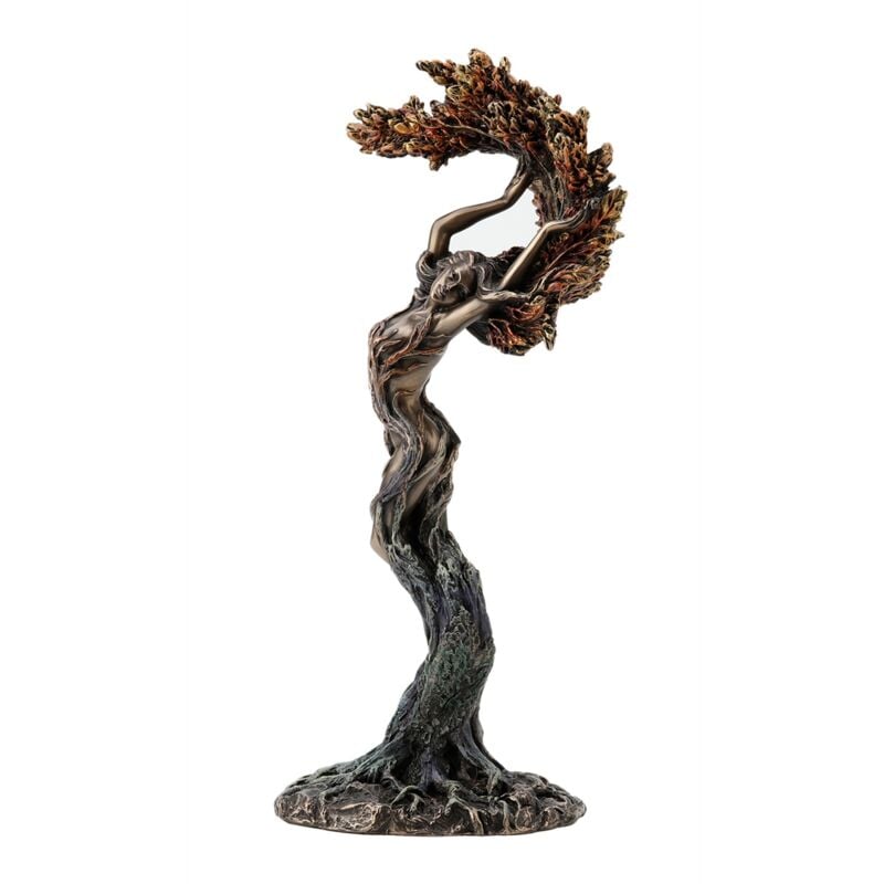 Signes Grimalt - Arbre de Vie Nymphe Bronze Figure Déesse Gris 25x12x10cm