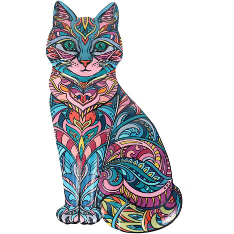 Signes Grimalt Gato Jardin Figurine Chat Bleu 31x17x1cm