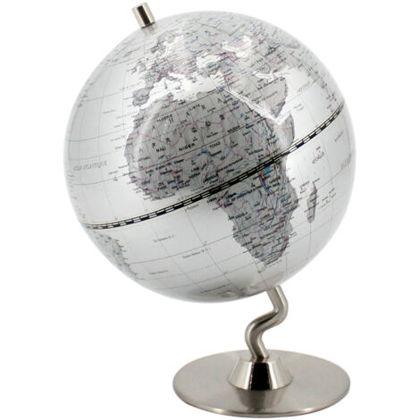 Signes Grimalt Globe Globes Rond Argent Monde - 20x14x14cm