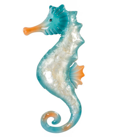 Signes Grimalt Hippocampe Appliques Métal Bleu 40x19x2cm Décoration Murale