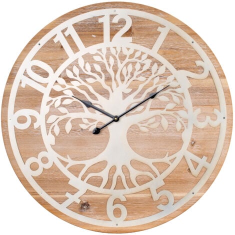 Signes Grimalt Horloge ronde marron 60x60x4cm