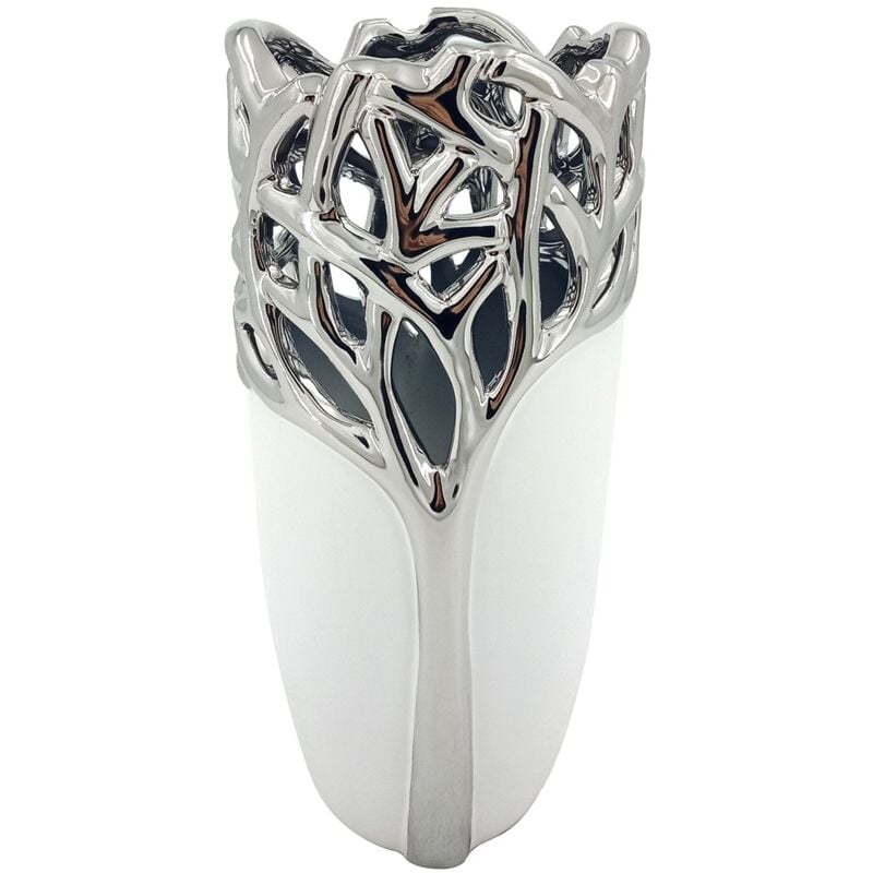 Signes Grimalt - Jarrón Jarrones et Portavelas Vase en argent - 25x12x12cm