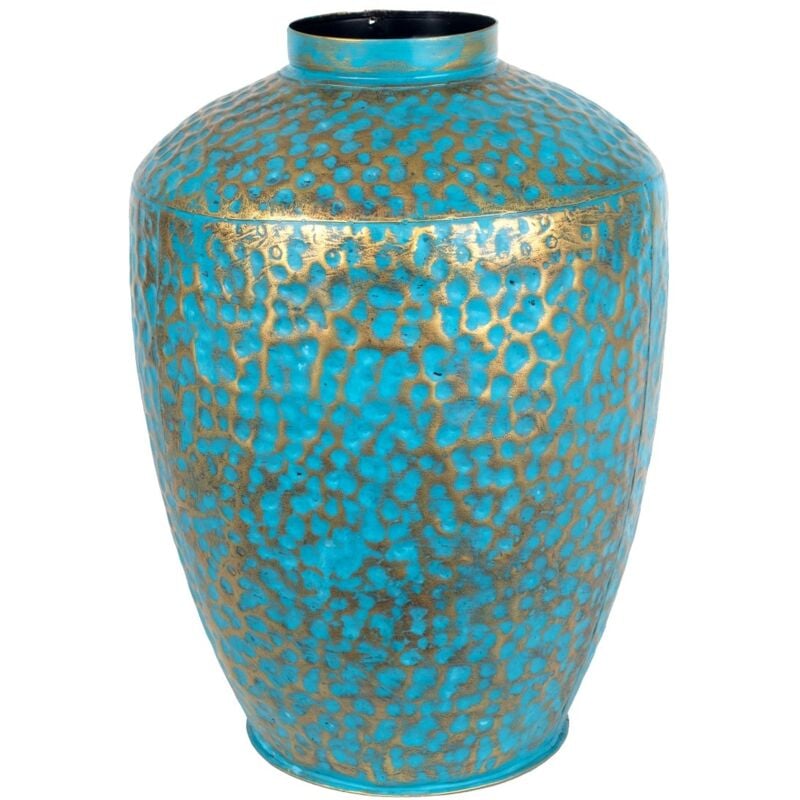 Grand vase doré ethnique pour la décoration de la maison et les cadeaux