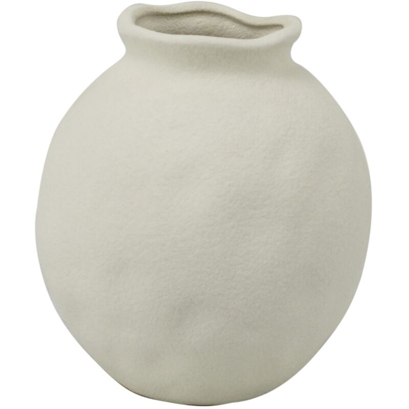 Signes Grimalt - Petit vase décoratif bohème en porcelaine blanche