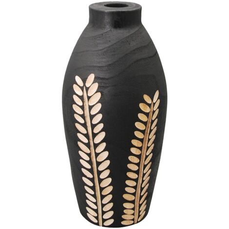 Signes Grimalt Jarrón Jarrones e Portavelas  Vaso nero - 29x14x14cm