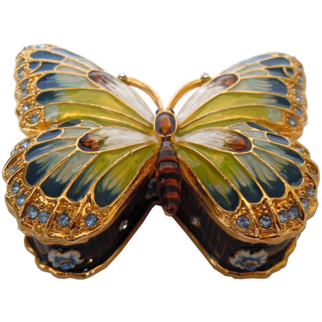 Signes Grimalt Joyero Decoracion Joyero Mariposa Miniaturas Marrón 6x8x3cm 33336