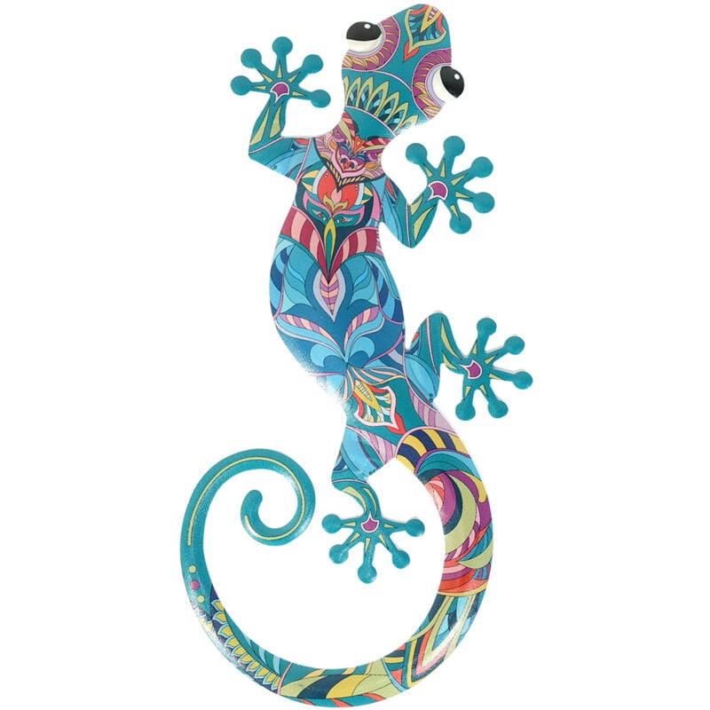 Signes Grimalt Lagarto Jardin Figurine Lézard Bleu - 46x21x2cm