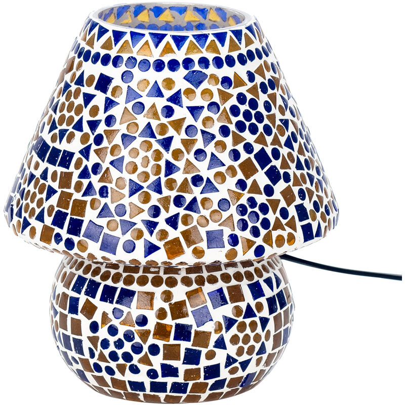 Image of Signes Grimalt - Lampada desktop per mobili Lampada marocchina a 18x18x2cm Blue Lampade 28541 - blue