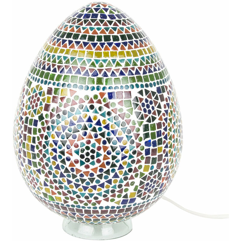 Image of Lampada desktop per mobili Lampade a lampada marocchina multicolore 36x26x26cm 28036 - multicolour - Signes Grimalt