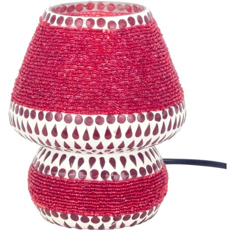 Signes Grimalt Lampada a mosaico Lampade da tavolo Rosso 18x14x14cm
