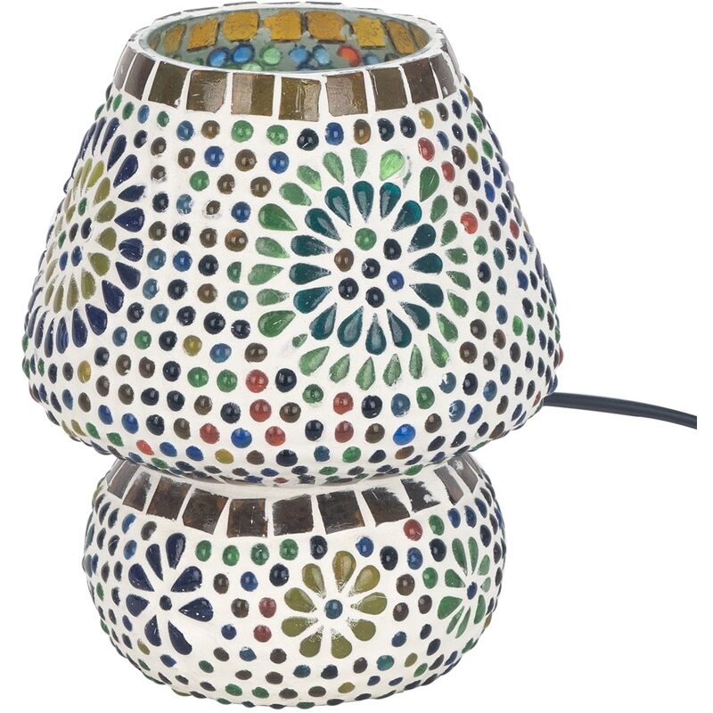 Image of Lampada desktop per mobili Lampade a mosaico multicolore 13x13x18cm 16163 - multicolour - Signes Grimalt