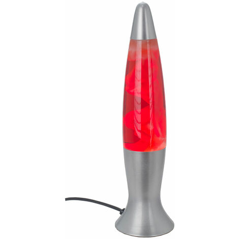Signes Grimalt Lampada di lava rossa 4 u lampade  Lampada di lava multicolore - 40x10x10cm
