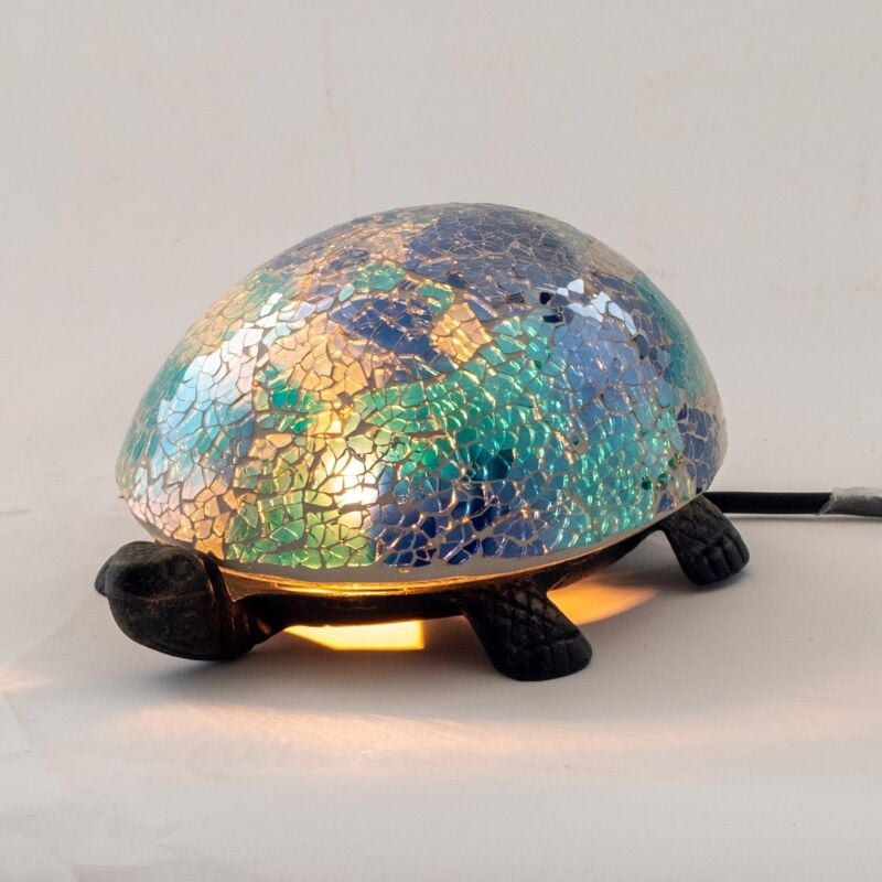 Signes Grimalt - lampe tortue en mosaïque de verre et de métal pour la décoration de la maison