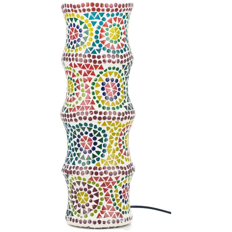 Signes Grimalt - Lampe de bureau de meubles Lampes marocaines lampes multicolores 13x13x40cm 26345
