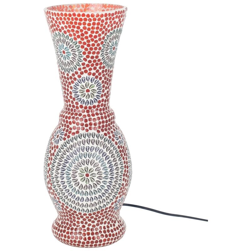 Lampe de bureau de meubles Lampe marocaine lampes rouges 18x18x46cm 28550 - Signes Grimalt