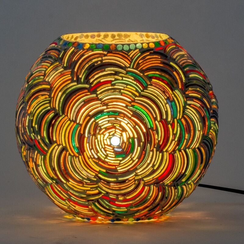 Signes Grimalt - Lampe de bureau de meubles Lampes marocaines lampes multicolores 25x25x13cm 28548