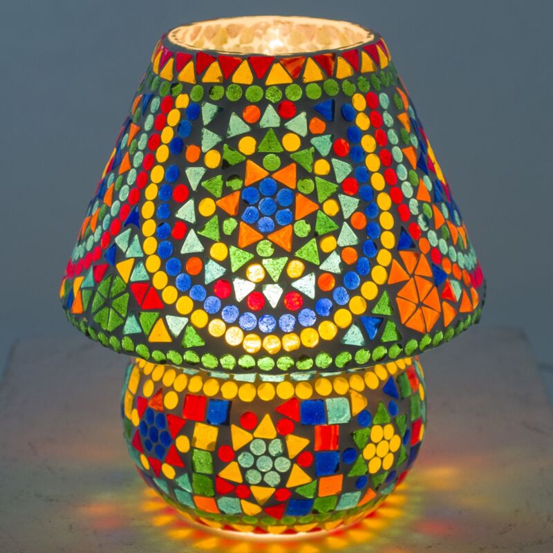 Signes Grimalt Lampe de bureau de meubles Lampes à lampes mosaïques 20x20x23cm 22830