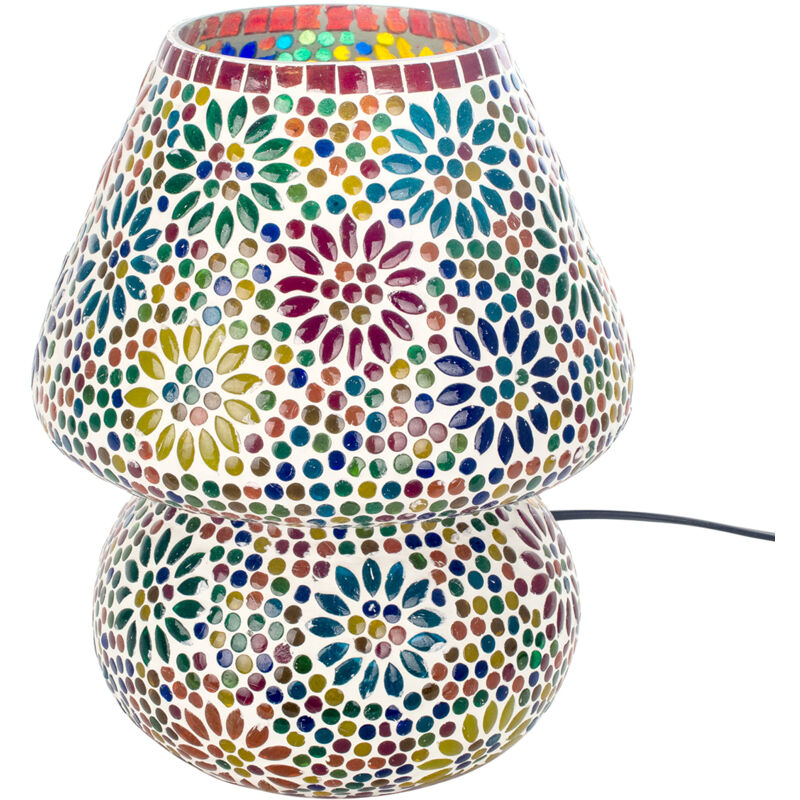 Signes Grimalt - Lampe de bureau de meubles Lampe mosaïque Lampas Brown 23x23x31cm 16200