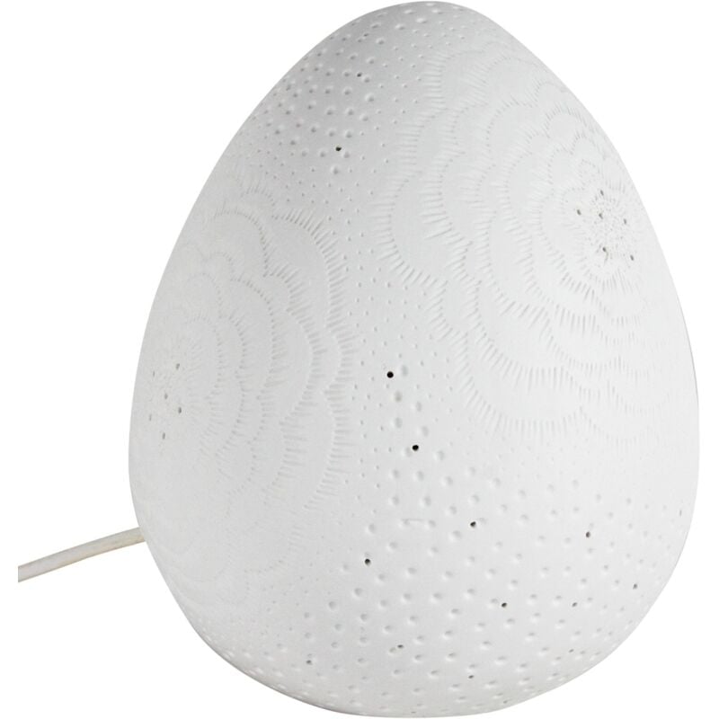 Signes Grimalt - Lampes à lampe Lampe de table blanche - 21x18x18cm