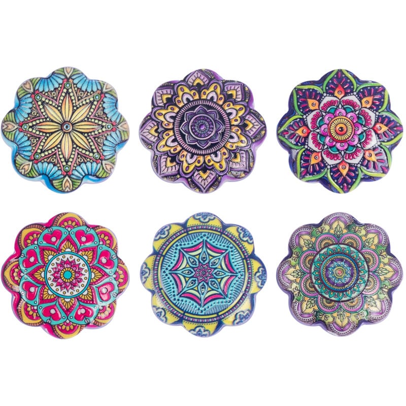 Mandala Magnetics 6U Rond Gris Magnetics 1x4x4cm - Signes Grimalt