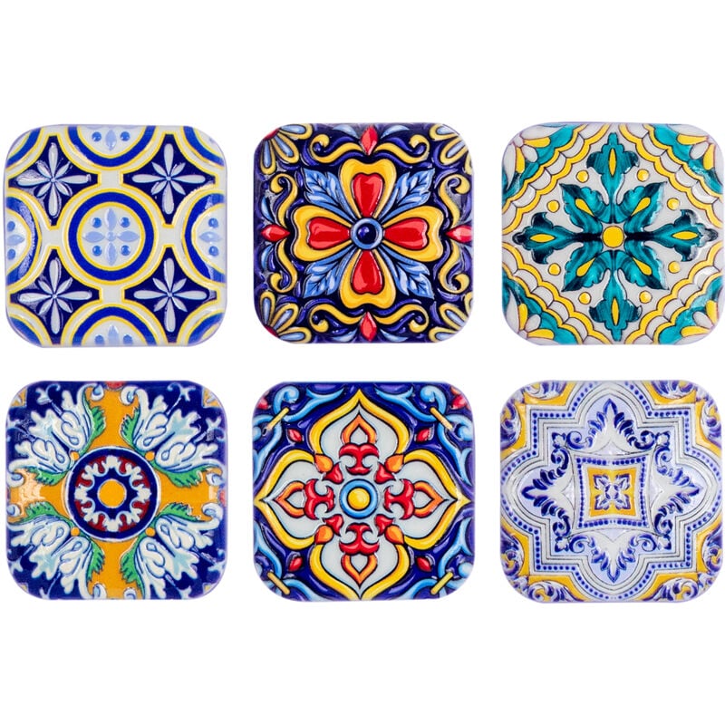 Hydraulic Magnets 6U Céramique Bleu 1x4x4cm - Signes Grimalt