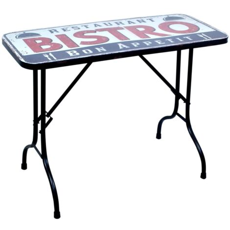Signes Grimalt Mesa De Comer Muebles  Mesa Bistro Bon Appetit Mueble Auxiliar Multicolor 46x100x75cm 16241