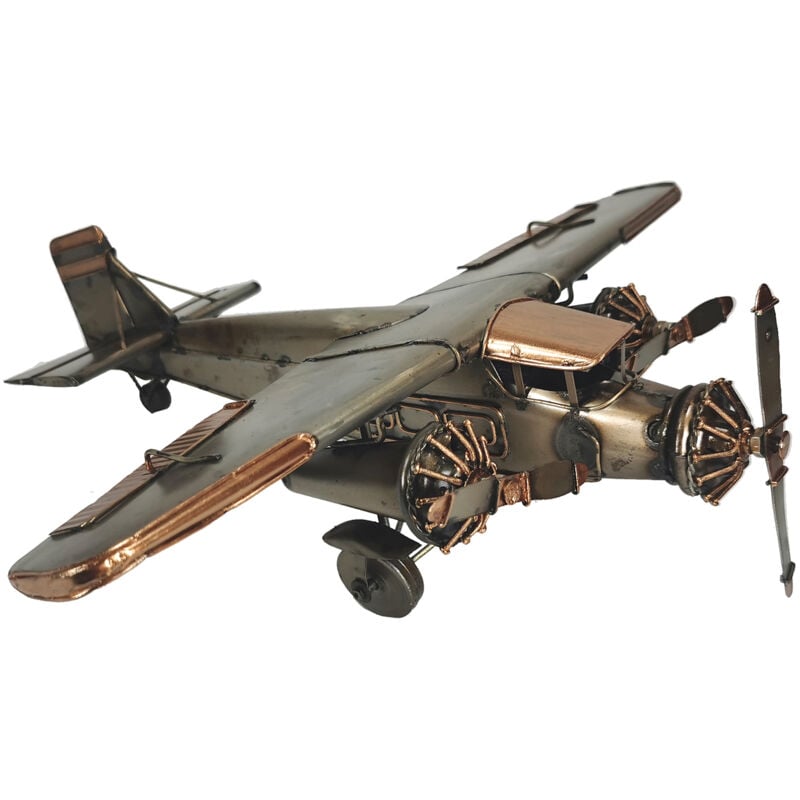 Signes Grimalt - Véhicules métalliques d'avion Modélisation Aviation Grise - 9x33x33cm