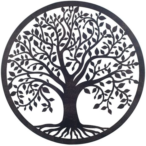 Signes Grimalt Metall -Ornamentwand auftragen Life Tree Adorno Brown Metal 1x50x50cm 26233