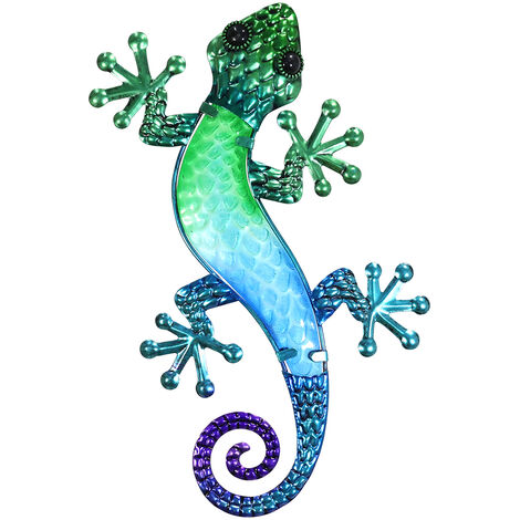 Signes Grimalt Metall -Ornamentwand auftragen  Wandwand Blauer Garten Lagarto 14x22x1cm 29843