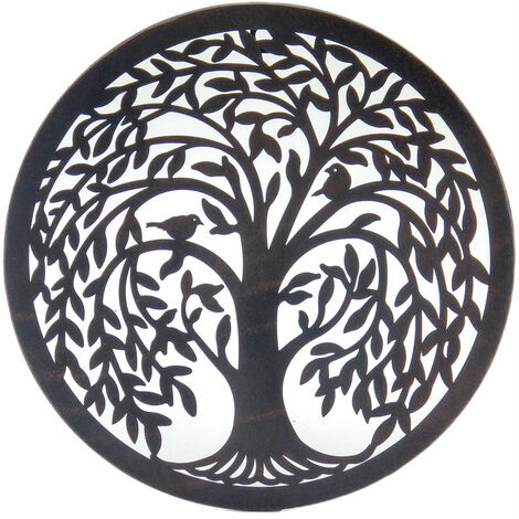 Signes Grimalt Metall -Ornamentwand auftragen Wandwandmacht Schwarze Metall Applizes 1x30x30cm 28776