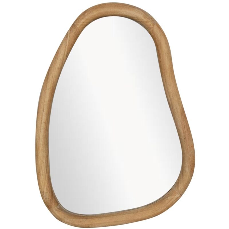 Signes Grimalt Miroir Asymétrique Marron Vintage 50x36x2cm
