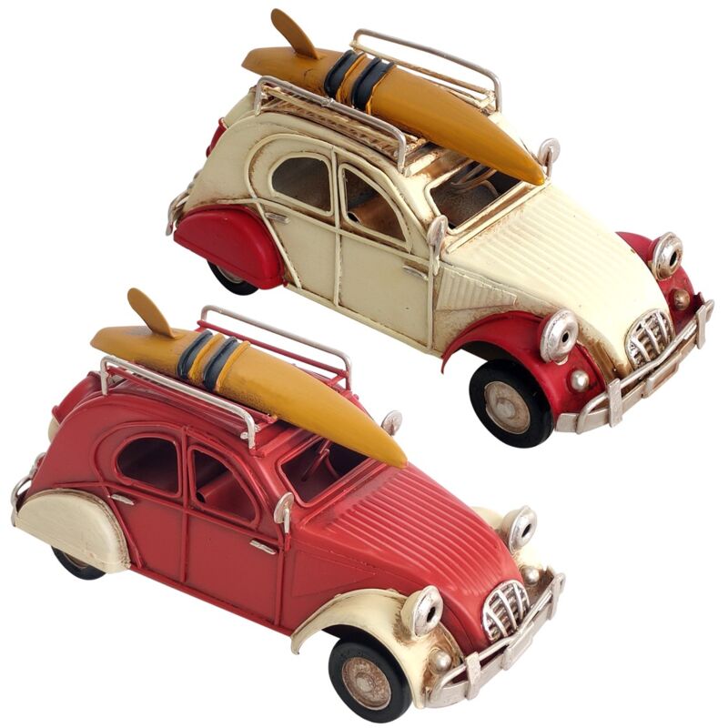 Voiture vintage en métal pour collectionneurs, modèle classique rouge, idéale comme cadeau et décoration, véhicule jouet Voiture vintage en métal pour collectionneurs, modèle classique rouge, idéale comme cadeau et décoration, véhicule jouet