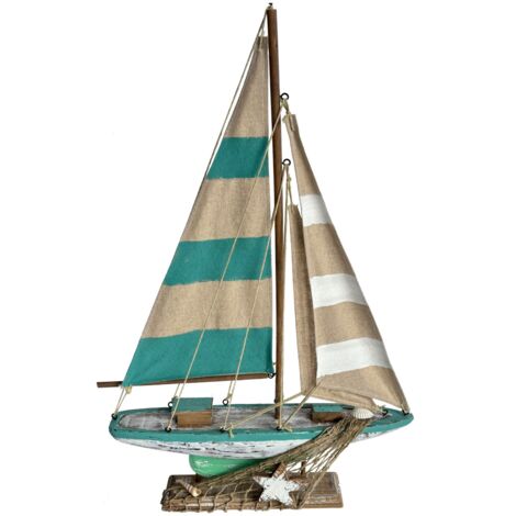 Signes Grimalt Modelismo De Barcos Figuras  Barco Velero Marinero Verde 8x44x63cm 35204