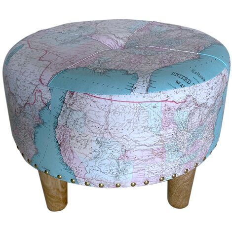 Signes Grimalt Möbelhocker  White Auxiliary World Mundo Stool 48x48x33cm 24861