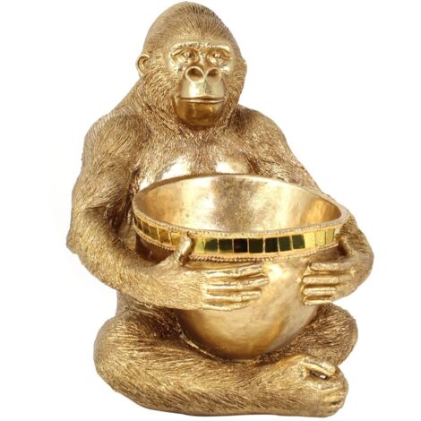 Signes Grimalt Mono -Figurenzahlen  Mono -Tiere Gold 30x30x39cm 24151
