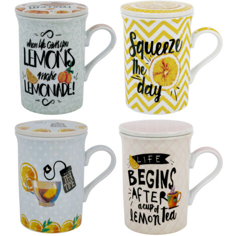 Signes Grimalt Mug Vaso Cocina  Mug - Taza Con Filtro 4 Unidades Mugs Y Vasos Multicolor 8x11x11cm 27388
