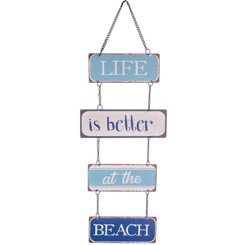 Signes Grimalt - Mur de figurines marins Adorno Mur en bois bleu Adorno 1x15x41cm 26483