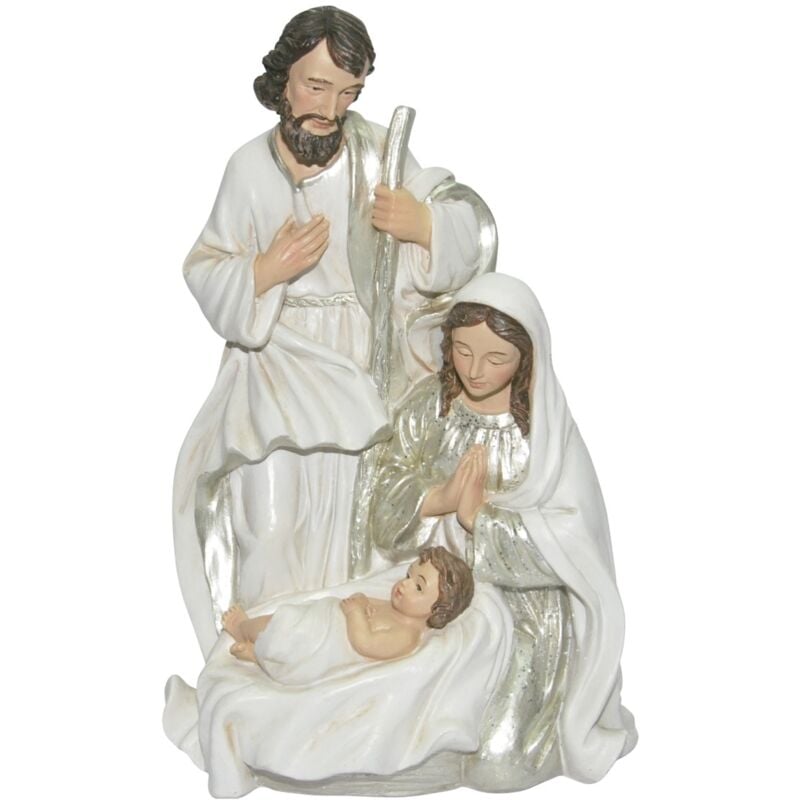 Natività di Natale in resina decorativa 20 cm x 10,5 cm