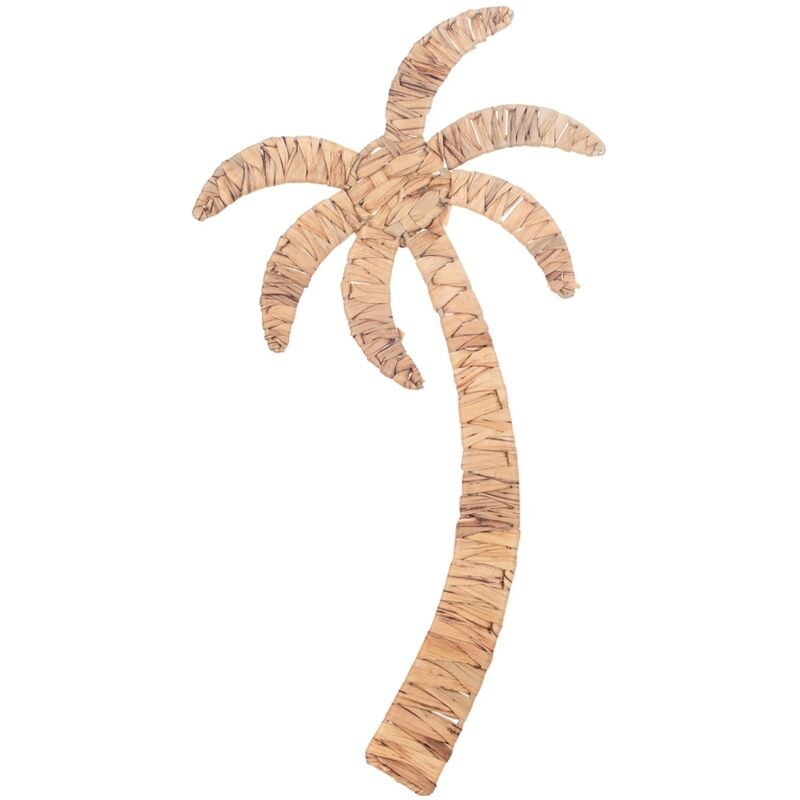 Décoration murale palmier photos de jardin marron - 55x30x1cm - Signes Grimalt