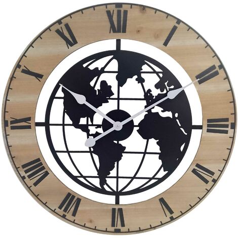 Signes Grimalt Orologio da muro adorno  60x5x60 cm orologio marrone 26974