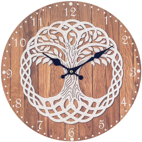 OROLOGIO DA PARETE cm 42x42 ALBERO DELLA VITA - Mareli