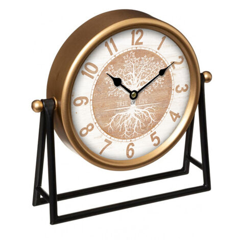 Orologio Da Tavolo Vintage Con Cupola Di Vetro – Stile Retrò Europeo, Silenzioso, Per Soggiorno E Camera