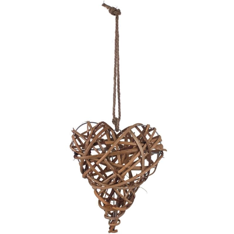 Panier de décoration Petits paniers bruns de cœur 7x18x21cm 23604 - Signes Grimalt