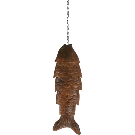 Signes Grimalt Pendentif Poisson Vases et Bougeoirs Marron 38x13x6cm